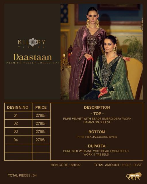 Kilory daastaan wholesale dress material market